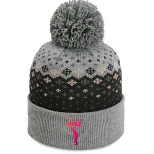 Funny Golf Gift In My Head IM Playing Golf The Baniff Cuffed Pom Beanie