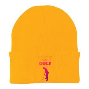 Funny Golf Gift In My Head IM Playing Golf Knit Cap Winter Beanie