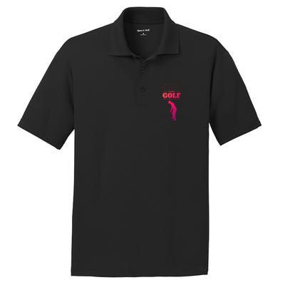 Funny Golf Gift In My Head IM Playing Golf PosiCharge RacerMesh Polo