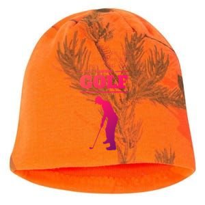 Funny Golf Gift In My Head IM Playing Golf Kati - Camo Knit Beanie