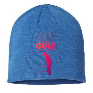 Funny Golf Gift In My Head IM Playing Golf Sustainable Beanie