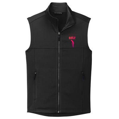 Funny Golf Gift In My Head IM Playing Golf Collective Smooth Fleece Vest