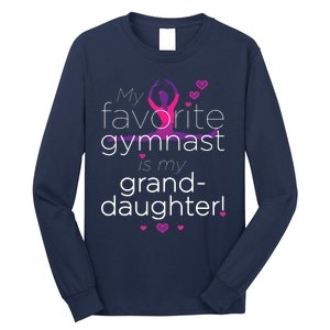 Favorite Gymnast Grandma For Women Gymnastics Grandma Long Sleeve Shirt