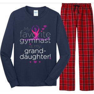 Favorite Gymnast Grandma For Women Gymnastics Grandma Long Sleeve Pajama Set