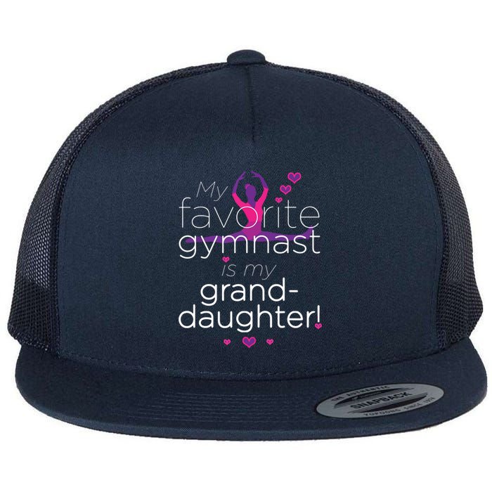 Favorite Gymnast Grandma For Women Gymnastics Grandma Flat Bill Trucker Hat