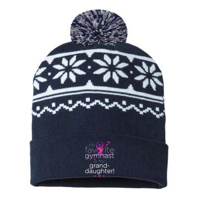 Favorite Gymnast Grandma For Women Gymnastics Grandma USA-Made Snowflake Beanie