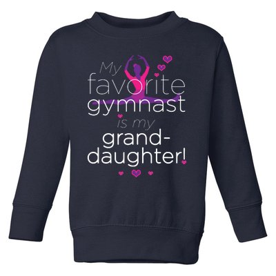 Favorite Gymnast Grandma For Women Gymnastics Grandma Toddler Sweatshirt