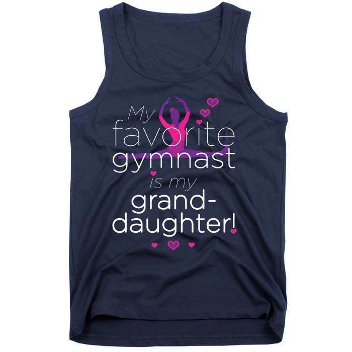 Favorite Gymnast Grandma For Women Gymnastics Grandma Tank Top