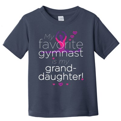 Favorite Gymnast Grandma For Women Gymnastics Grandma Toddler T-Shirt