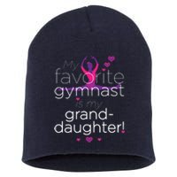 Favorite Gymnast Grandma For Women Gymnastics Grandma Short Acrylic Beanie