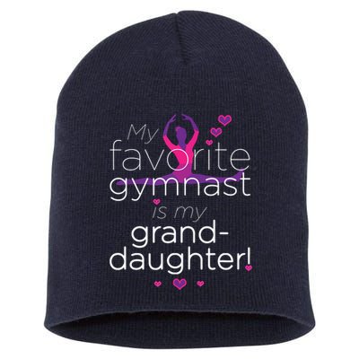 Favorite Gymnast Grandma For Women Gymnastics Grandma Short Acrylic Beanie