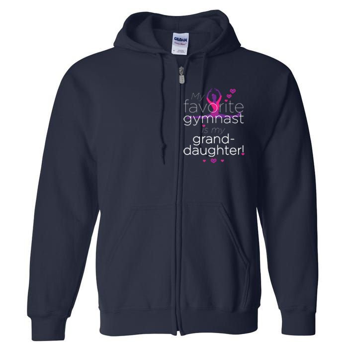 Favorite Gymnast Grandma For Women Gymnastics Grandma Full Zip Hoodie