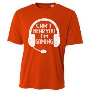 Funny Gamer Gift Headset Can't Hear You I'm Gaming Gift Cooling Performance Crew T-Shirt