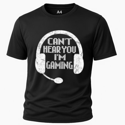 Funny Gamer Gift Headset Can't Hear You I'm Gaming Gift Performance Shirt