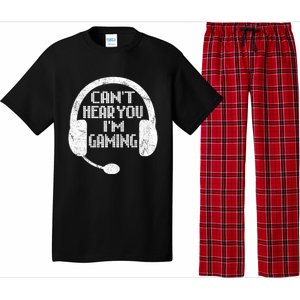 Funny Gamer Gift Headset Can't Hear You I'm Gaming Gift Pajama Set