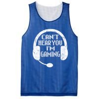 Funny Gamer Gift Headset Can't Hear You I'm Gaming Gift Mesh Reversible Basketball Jersey Tank