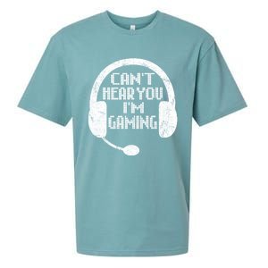 Funny Gamer Gift Headset Can't Hear You I'm Gaming Gift Sueded Cloud Jersey T-Shirt