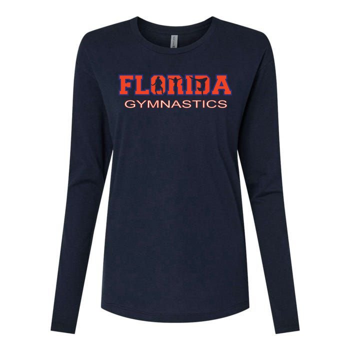 Florida Gymnastics Girl Tumbling Gear Gymnast Aerobic Dance Womens Cotton Relaxed Long Sleeve T-Shirt