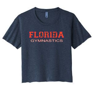 Florida Gymnastics Girl Tumbling Gear Gymnast Aerobic Dance Women's Crop Top Tee