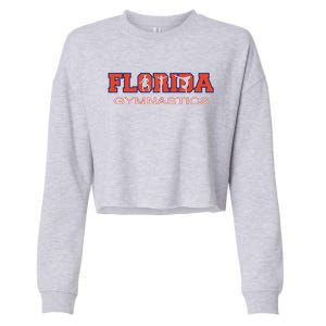 Florida Gymnastics Girl Tumbling Gear Gymnast Aerobic Dance Cropped Pullover Crew