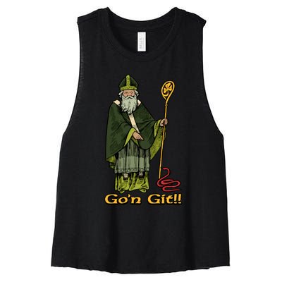 Funny GoN Git St Patrick Women's Racerback Cropped Tank