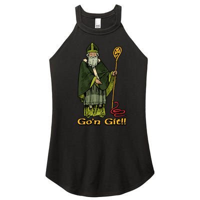 Funny GoN Git St Patrick Women’s Perfect Tri Rocker Tank