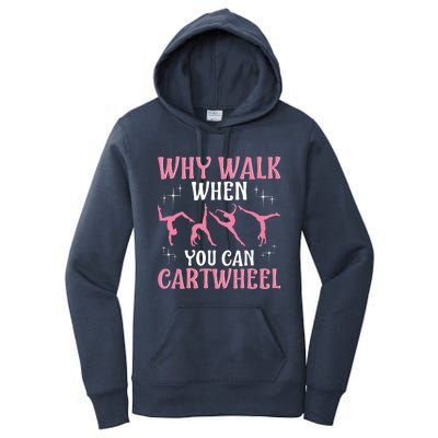 Funny Gymnastics Gymnast Gift For Girl Women Cool Cartwheel Women's Pullover Hoodie