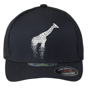 Funny Giraffe Gift Zoo Animal Giraffe Lover Gift Giraffe Print Gift Flexfit Unipanel Trucker Cap