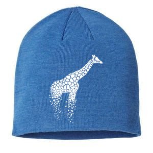 Funny Giraffe Gift Zoo Animal Giraffe Lover Gift Giraffe Print Gift Sustainable Beanie