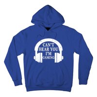 Funny Gamer Gift Headset Can't Hear You I'm Gaming Vintage Gift Hoodie