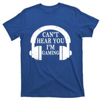 Funny Gamer Gift Headset Can't Hear You I'm Gaming Vintage Gift T-Shirt