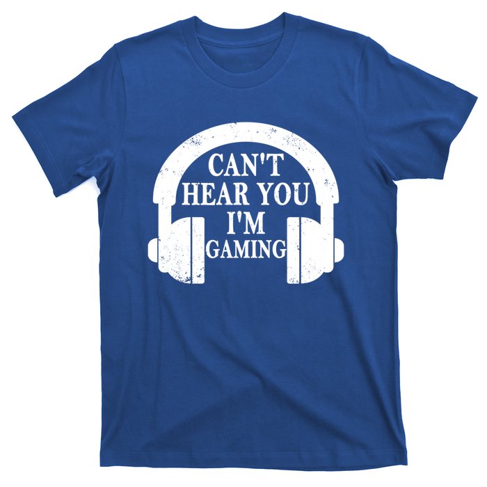 Funny Gamer Gift Headset Can't Hear You I'm Gaming Vintage Gift T-Shirt