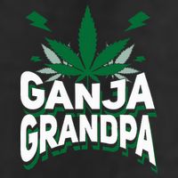 Funny Ganja Grandpa Weed Marijuana 7 Panel Mesh Trucker Snapback Hat