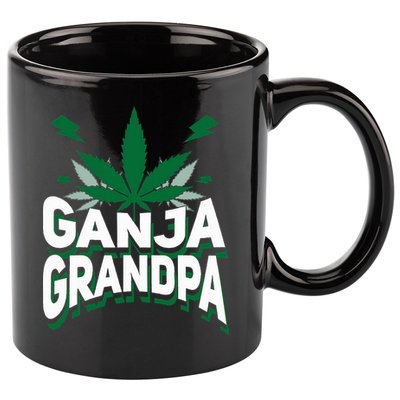Funny Ganja Grandpa Weed Marijuana 11oz C Handle Ceramic Mug