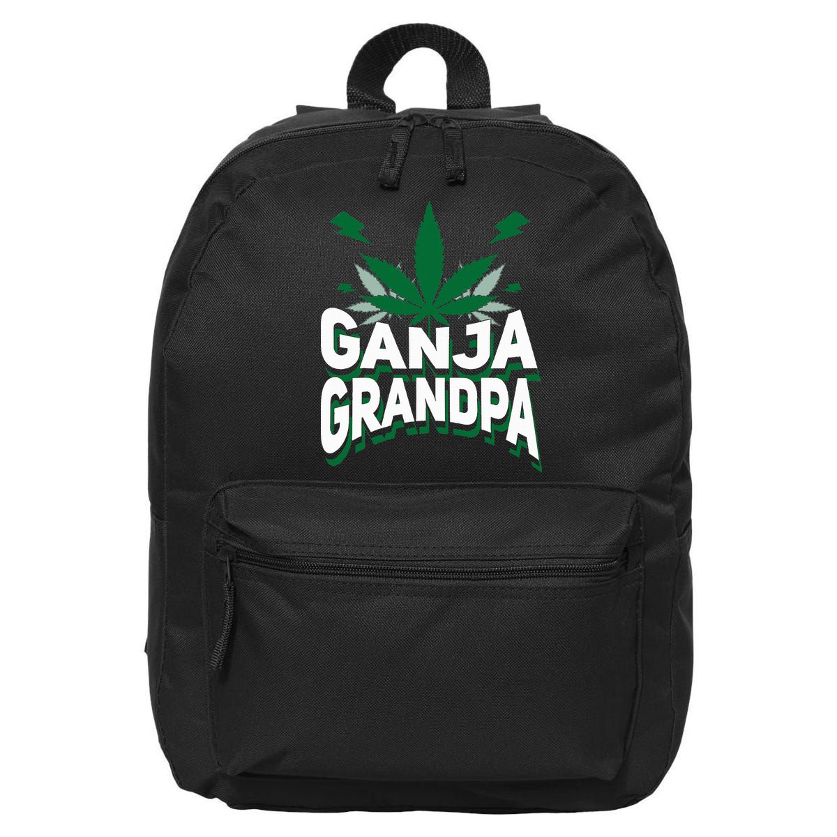 Funny Ganja Grandpa Weed Marijuana 16 in Basic Backpack
