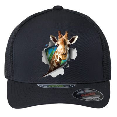 Funny Giraffe, Giraffe Lover Flexfit Unipanel Trucker Cap