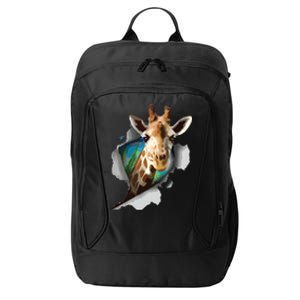 Funny Giraffe, Giraffe Lover City Backpack