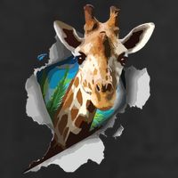 Funny Giraffe, Giraffe Lover Adult Drive Performance Visor