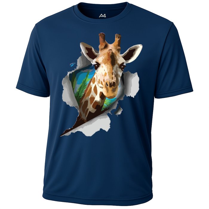 Funny Giraffe, Giraffe Lover Cooling Performance Crew T-Shirt