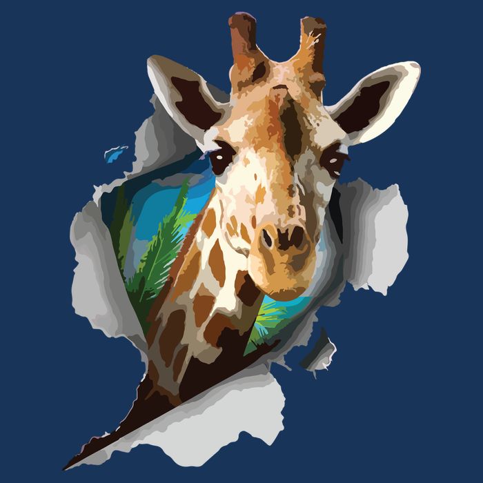 Funny Giraffe, Giraffe Lover Cooling Performance Crew T-Shirt