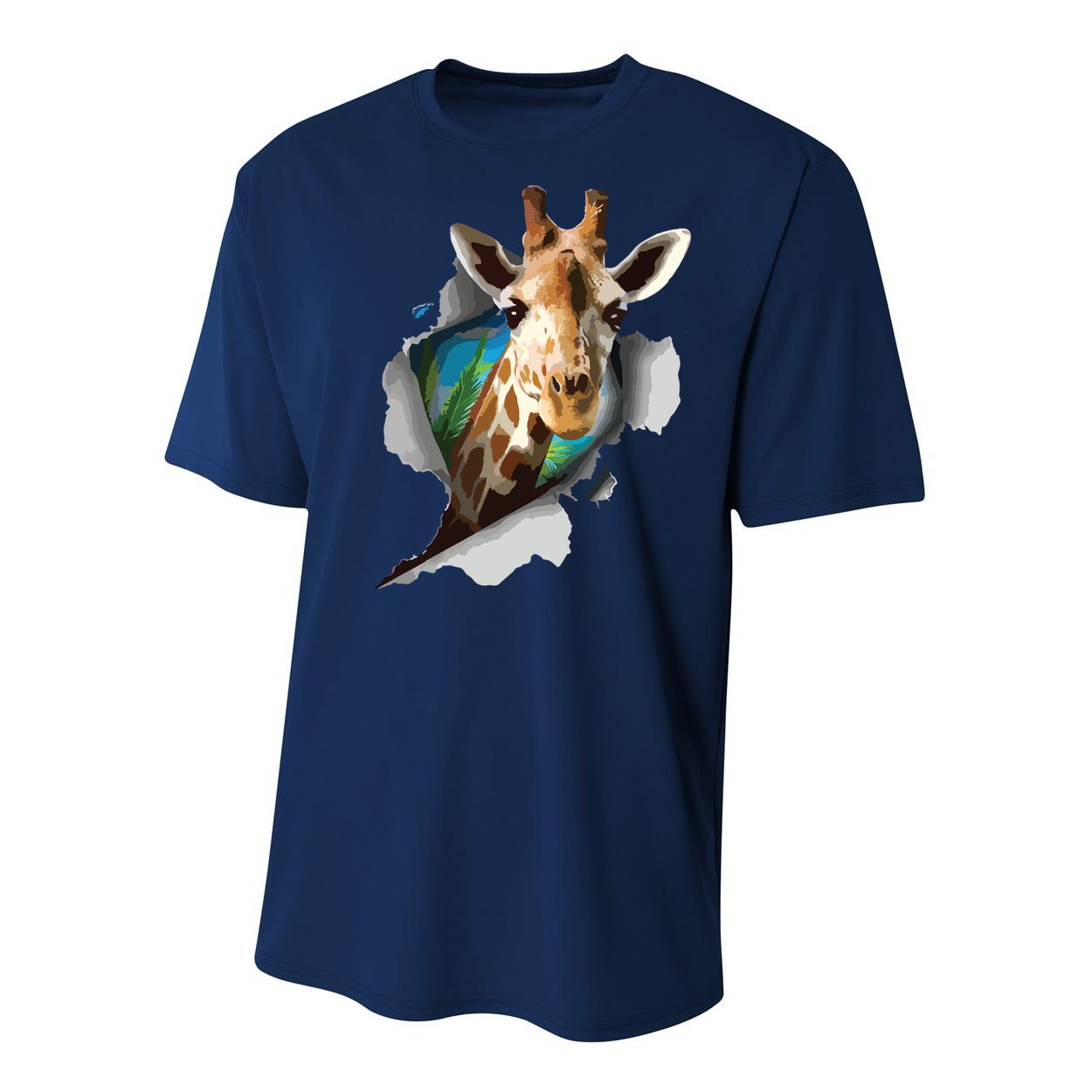Funny Giraffe, Giraffe Lover Youth Performance Sprint T-Shirt