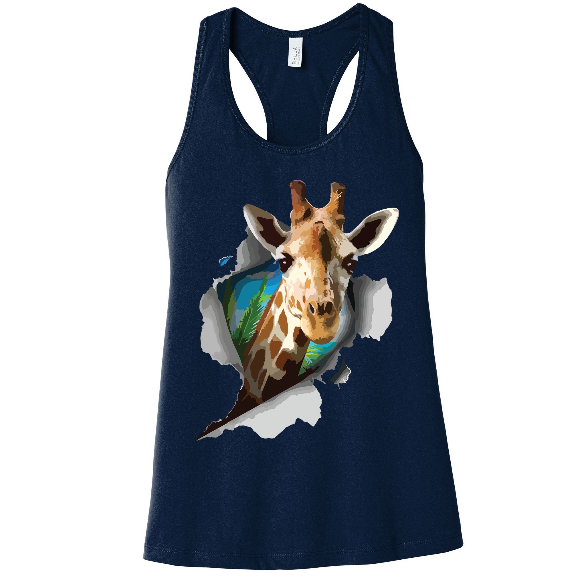 Funny Giraffe, Giraffe Lover Womens Tank Top