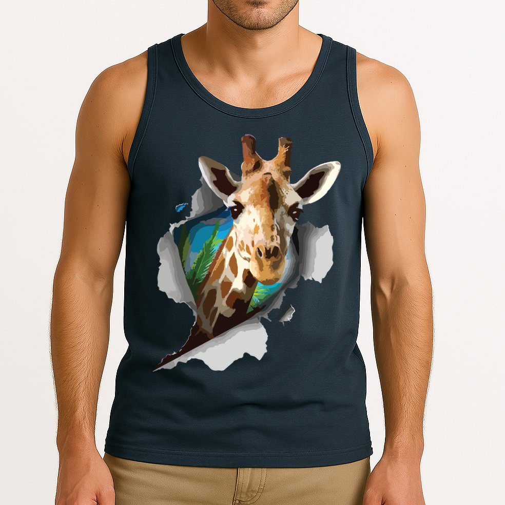 Funny Giraffe, Giraffe Lover Tank Top