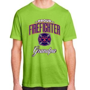 Firefighter Grandpa Gift Adult ChromaSoft Performance T-Shirt