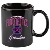 Firefighter Grandpa Gift 11oz C Handle Ceramic Mug