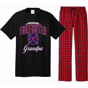 Firefighter Grandpa Gift Pajama Set