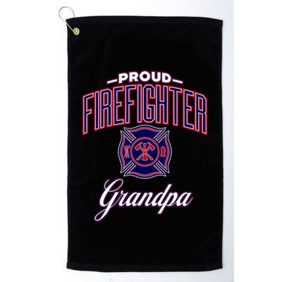 Firefighter Grandpa Gift Golf Towel