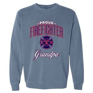 Firefighter Grandpa Gift Garment-Dyed Sweatshirt