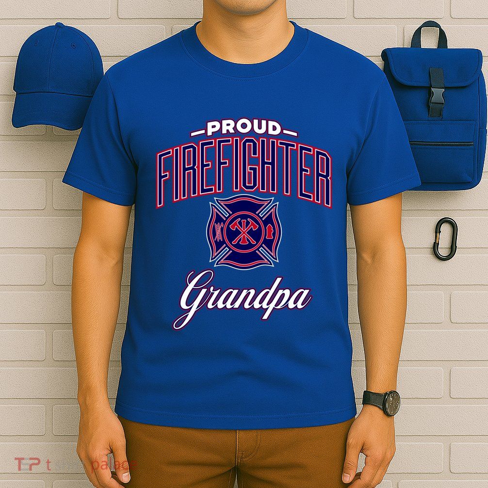 Firefighter Grandpa Gift T-Shirt