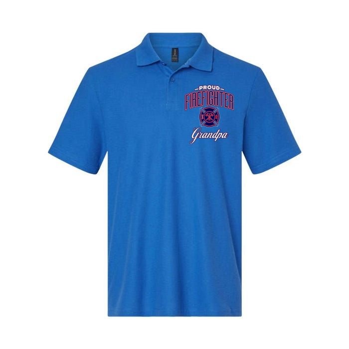 Firefighter Grandpa Gift Softstyle Adult Sport Polo